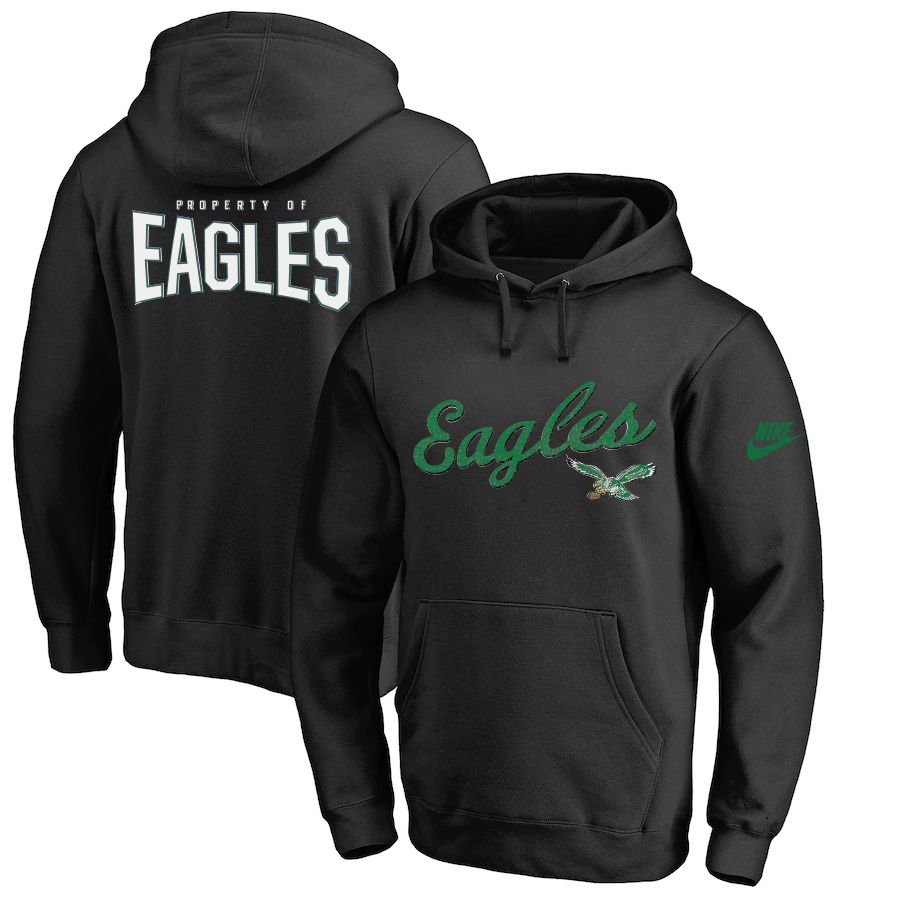 Men 2023 NFL Philadelphia Eagles black Sweatshirt style 103112